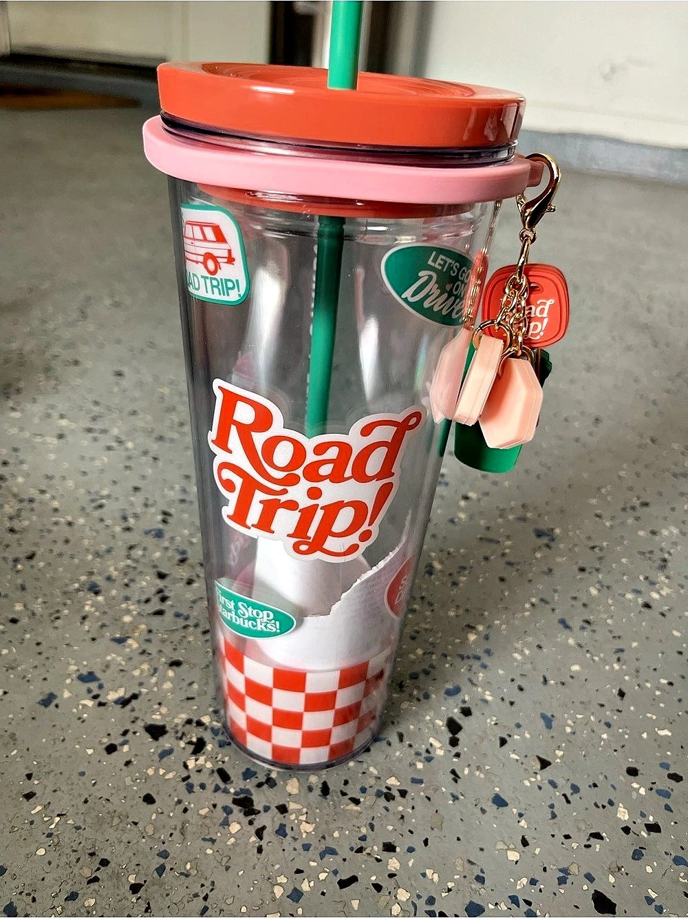 Starbucks x Dandy Worldwide Road Trip Cold Cup Tumbler with Charm Road Trip Cold